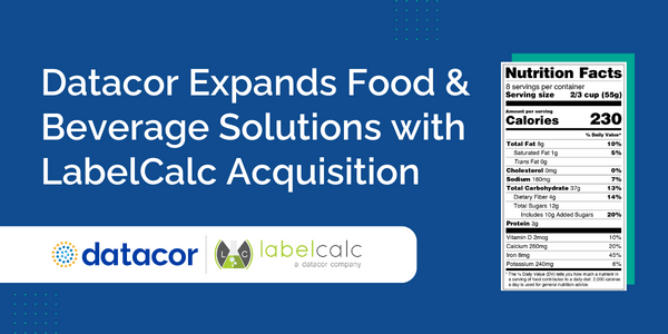 Datacor Expands Food & Beverage Solutions with LabelCalc Acquisition