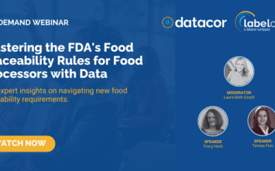 Webinar: Mastering the FDA’s Food Traceability Rules for Food Processors with Data