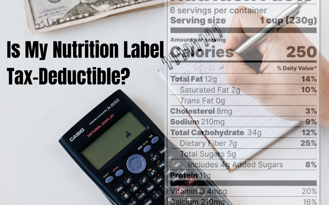 Food Manufacturer News: Are Nutrition Labels Tax-Deductible?