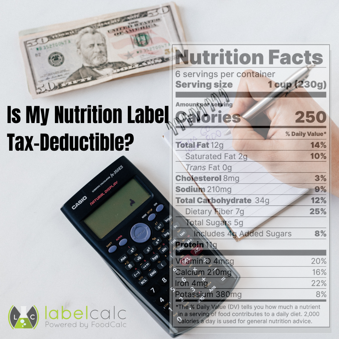 Food Manufacturer News Are Nutrition Labels Tax Deductible LabelCalc