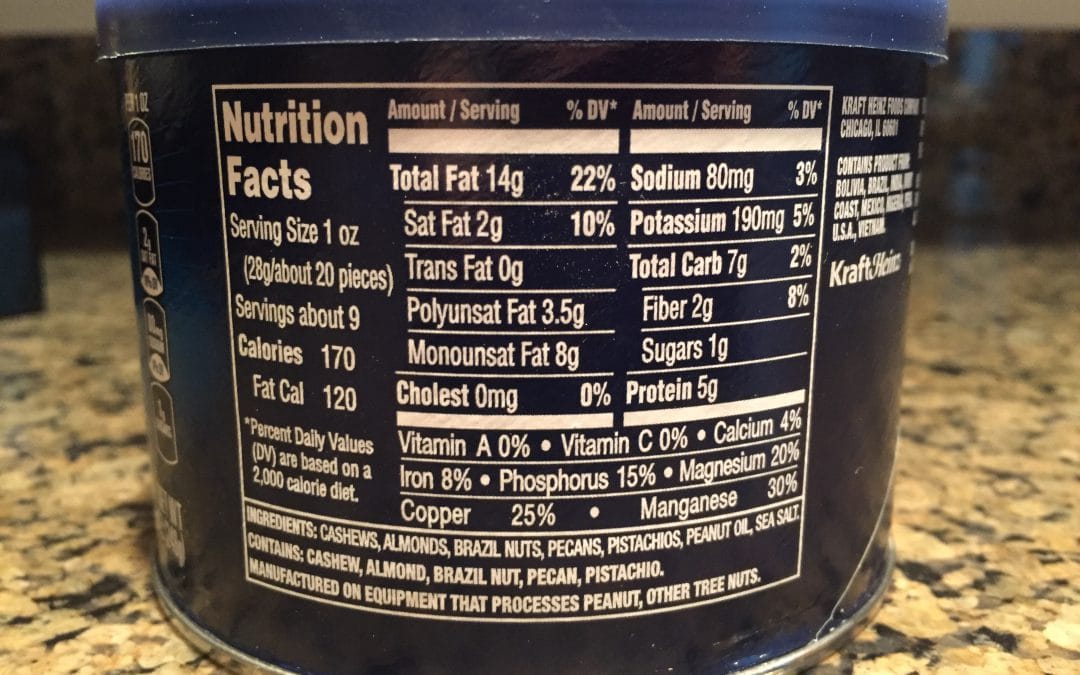 Nutrition Facts Label Size Requirements