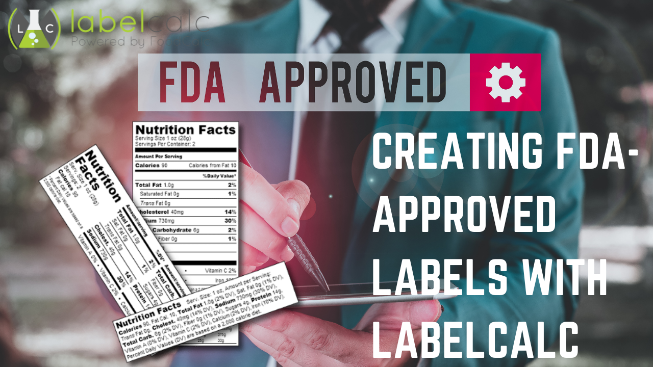 Submit My Nutrition Label to the FDA