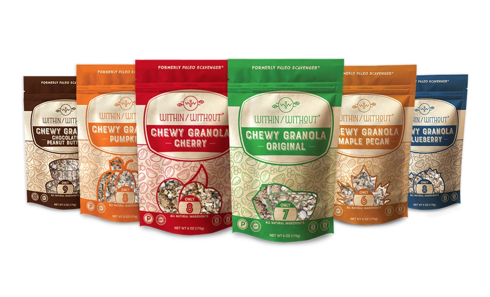 Within/Without Granola is a grain-free alternative to traditional granola and packs a powerful nutritional punch!